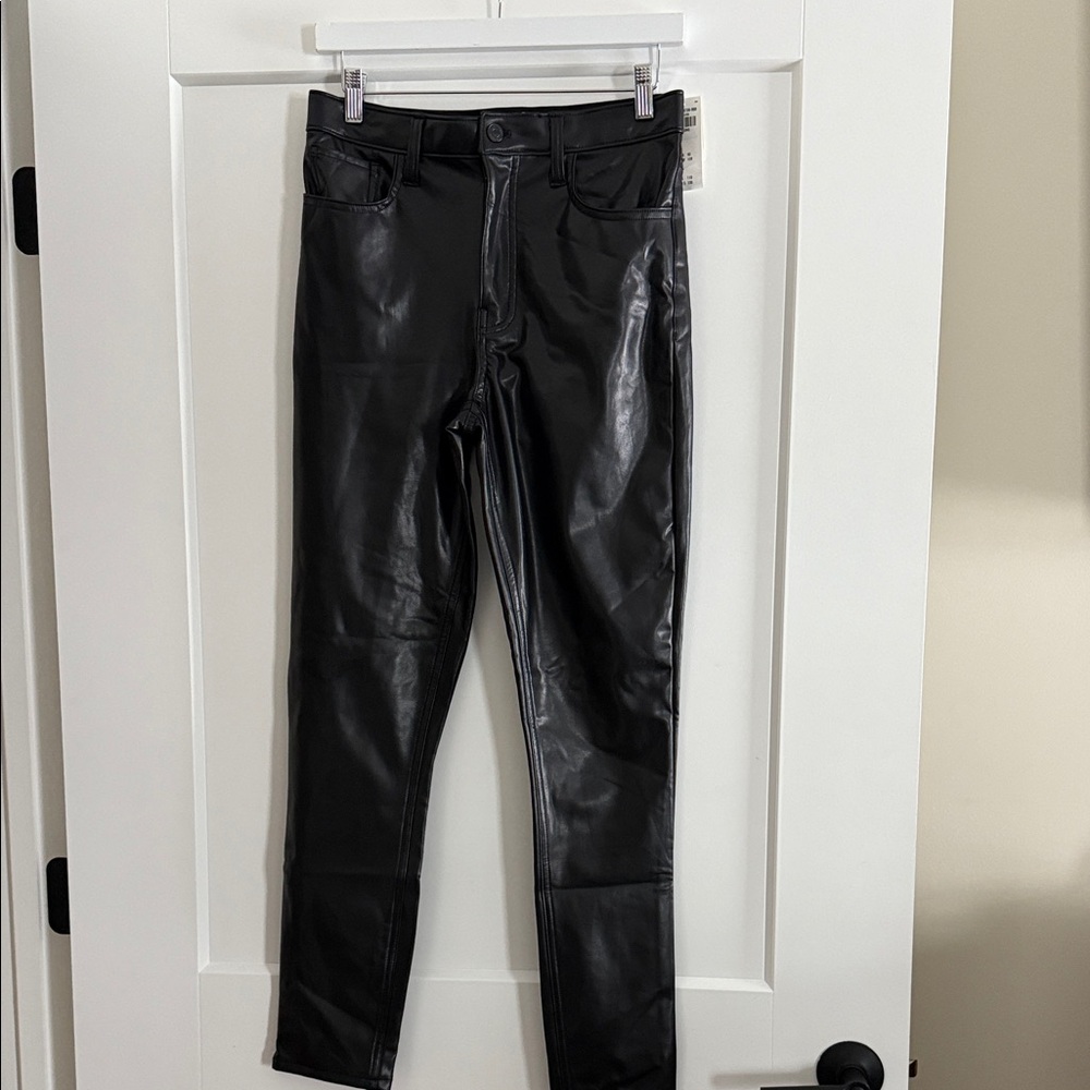 Abercrombie Vegan leather skinny high rise, 6L